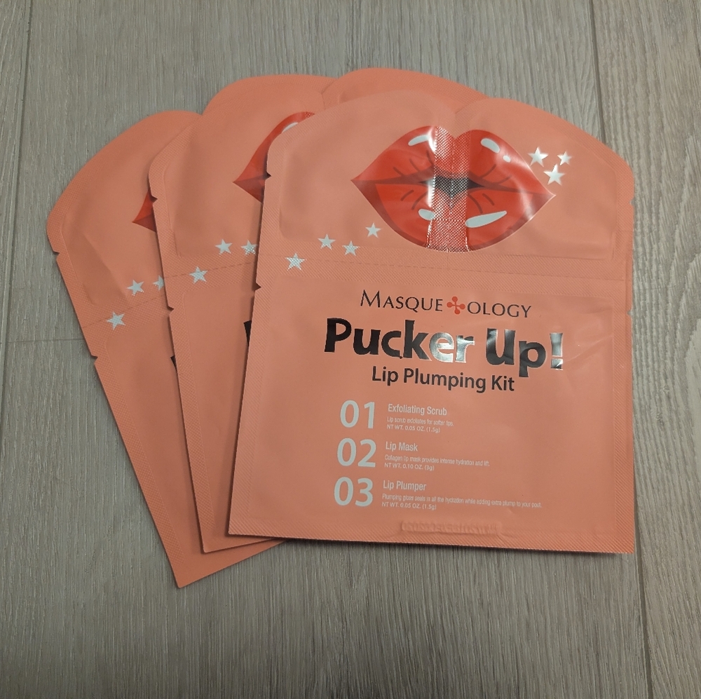 Set of 3 Masqueology Pucker Up Lip Plumping Kit